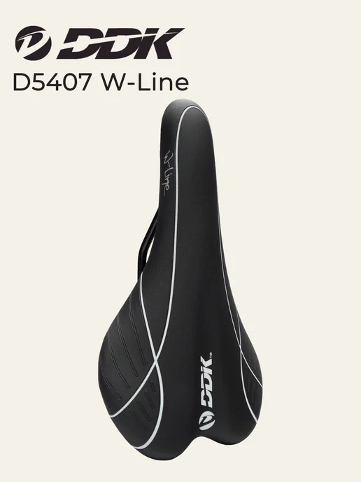 DDK Седло для велосипеда D5407 W-Line, черный, фото 6