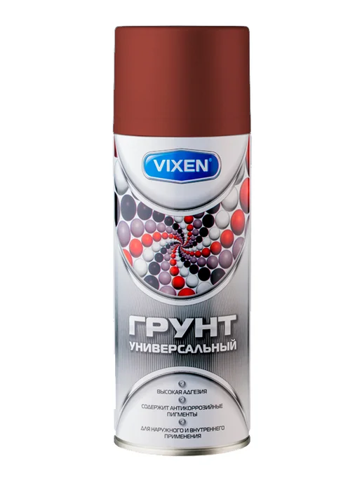 ASTROHIM Грунт универсальный Vixen коричневый аэрозоль 520 мл, 520 мл