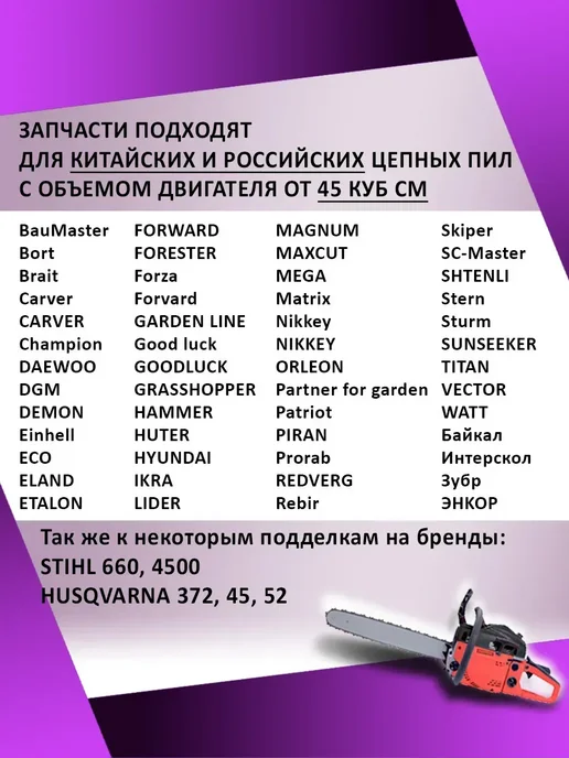 Kawashima Червяк насоса на бензопилу 4500, вариант, фото 3