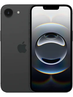 Смартфон iPhone 16e 128GB Apple. Цвет черный. Вид 1.