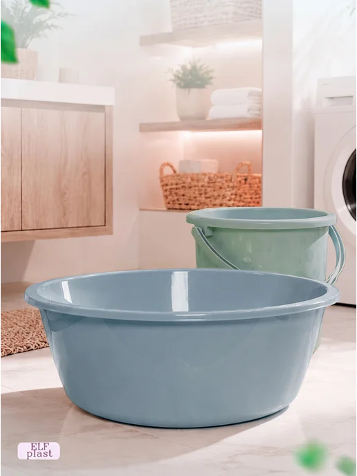 ELF plast Тазик пластиковый хозяйственный 24л, 20 л, 3 шт, фото 3