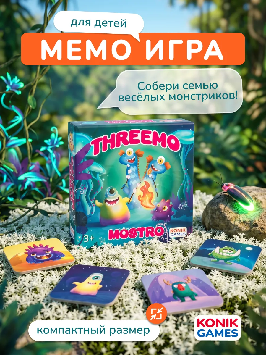 Мемори Монстрики Игра для детей и всей семьи