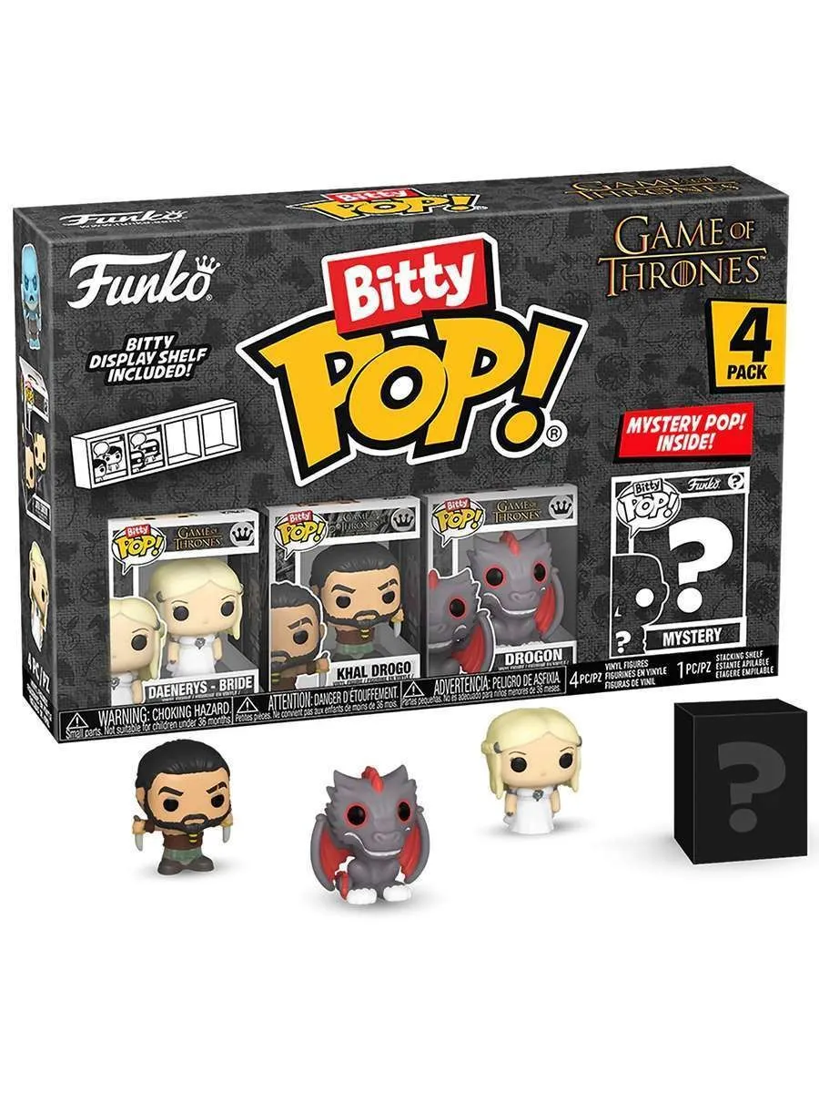 Фигурка Game of Thrones Daenerys+Khal Drogo+Drogon+? 4PK