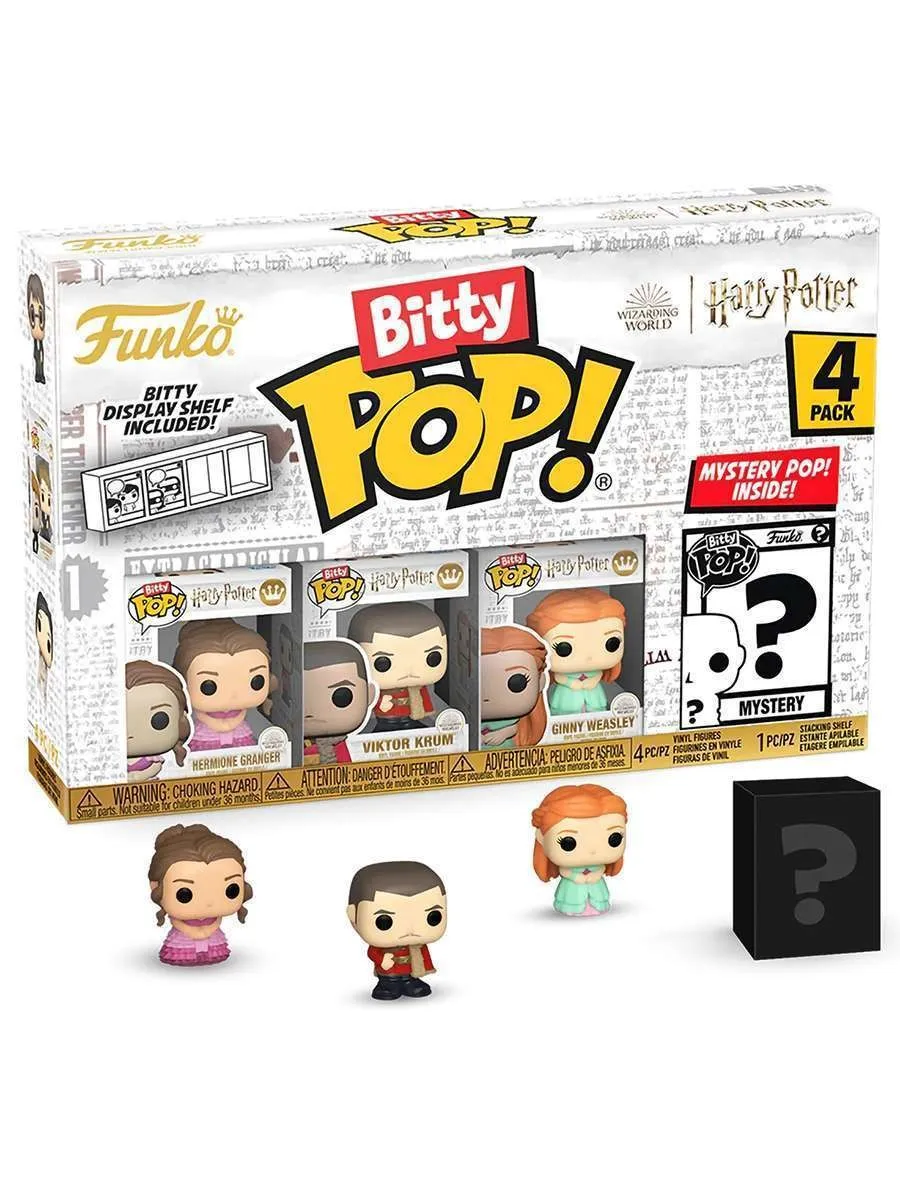 Фигурка Bitty POP! Harry Potter Hermione+Viktor+Ginny+? 4PK