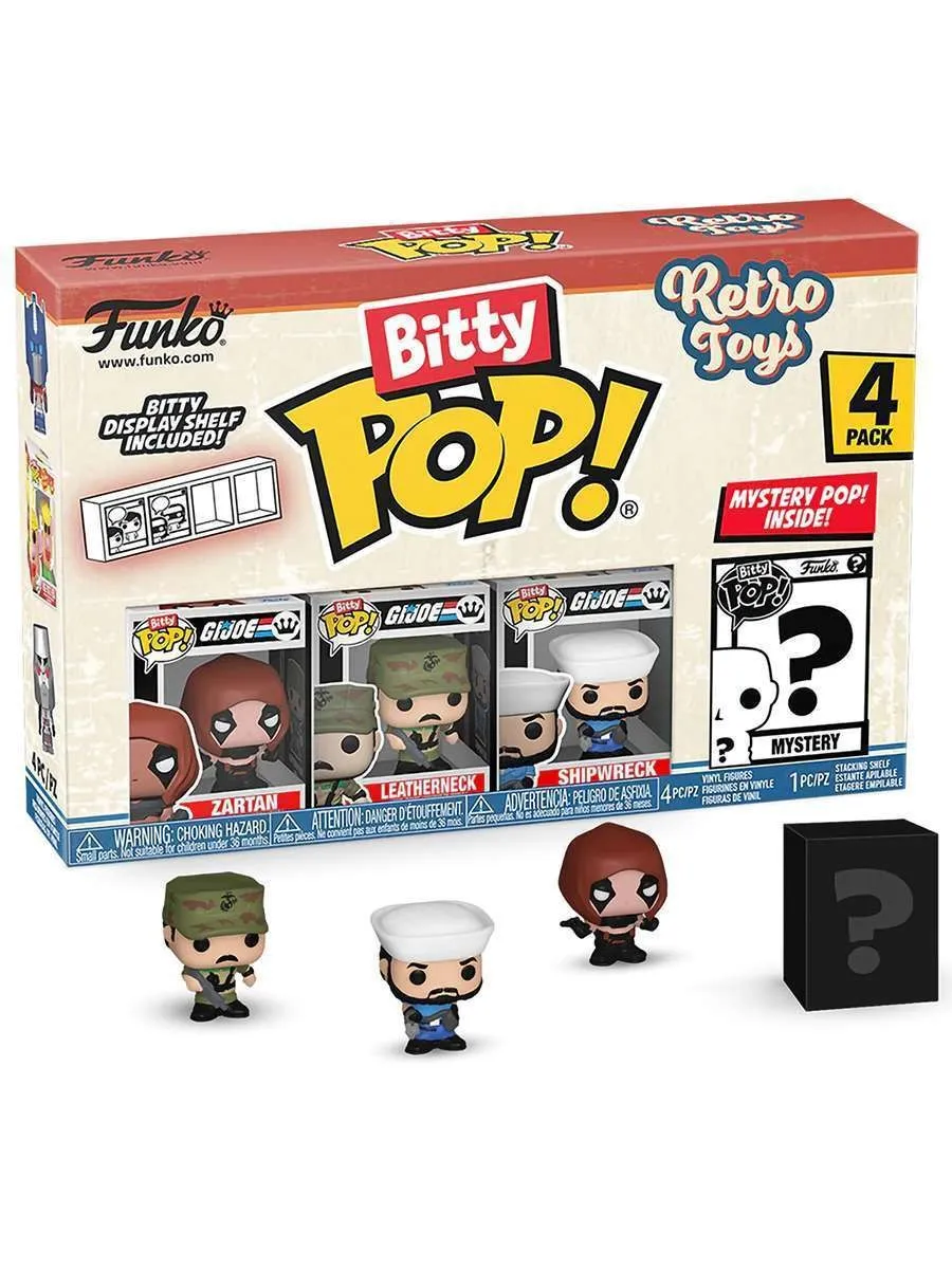 Фигурка Bitty POP! GI Joe Zartan+Leathernec+Shipwreck+? 4PK