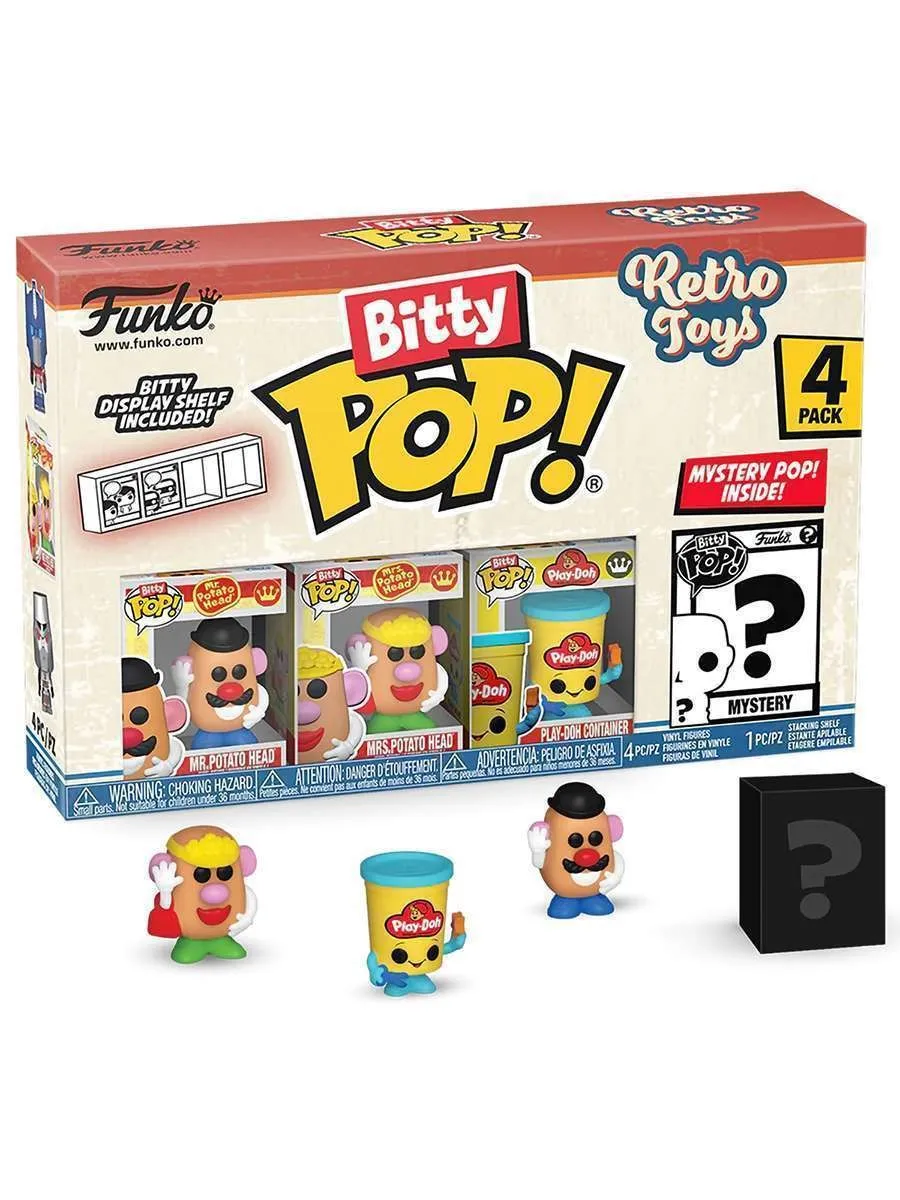 Фигурка Bitty Mr.PotatoHead+Mrs.PotatoHead+Play-Doh+? 4PK