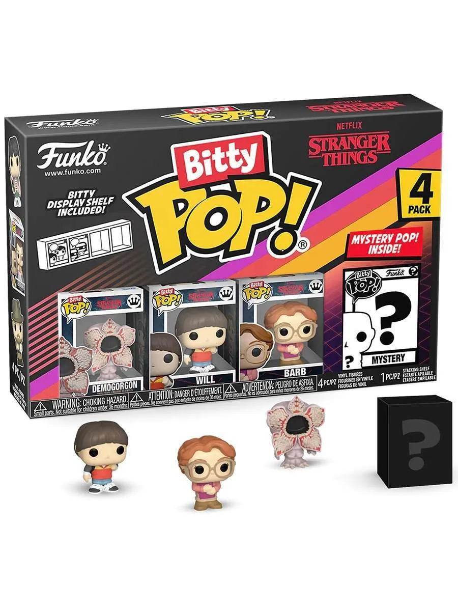 Фигурка Bitty POP Stranger Things Demogorgon+Will+Barb+? 4PK