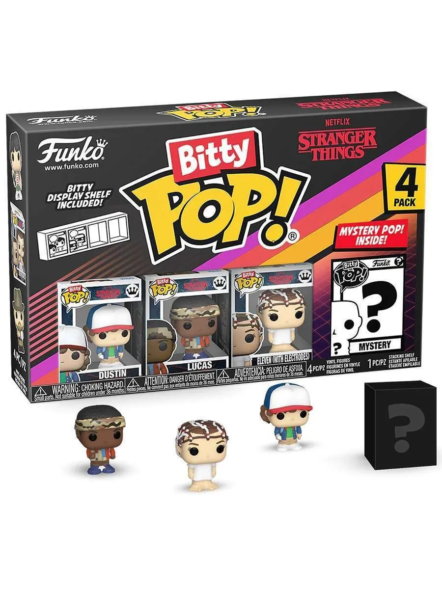 Фигурка Bitty POP! Stranger Things Dustin+Lucas+Eleven+? 4PK