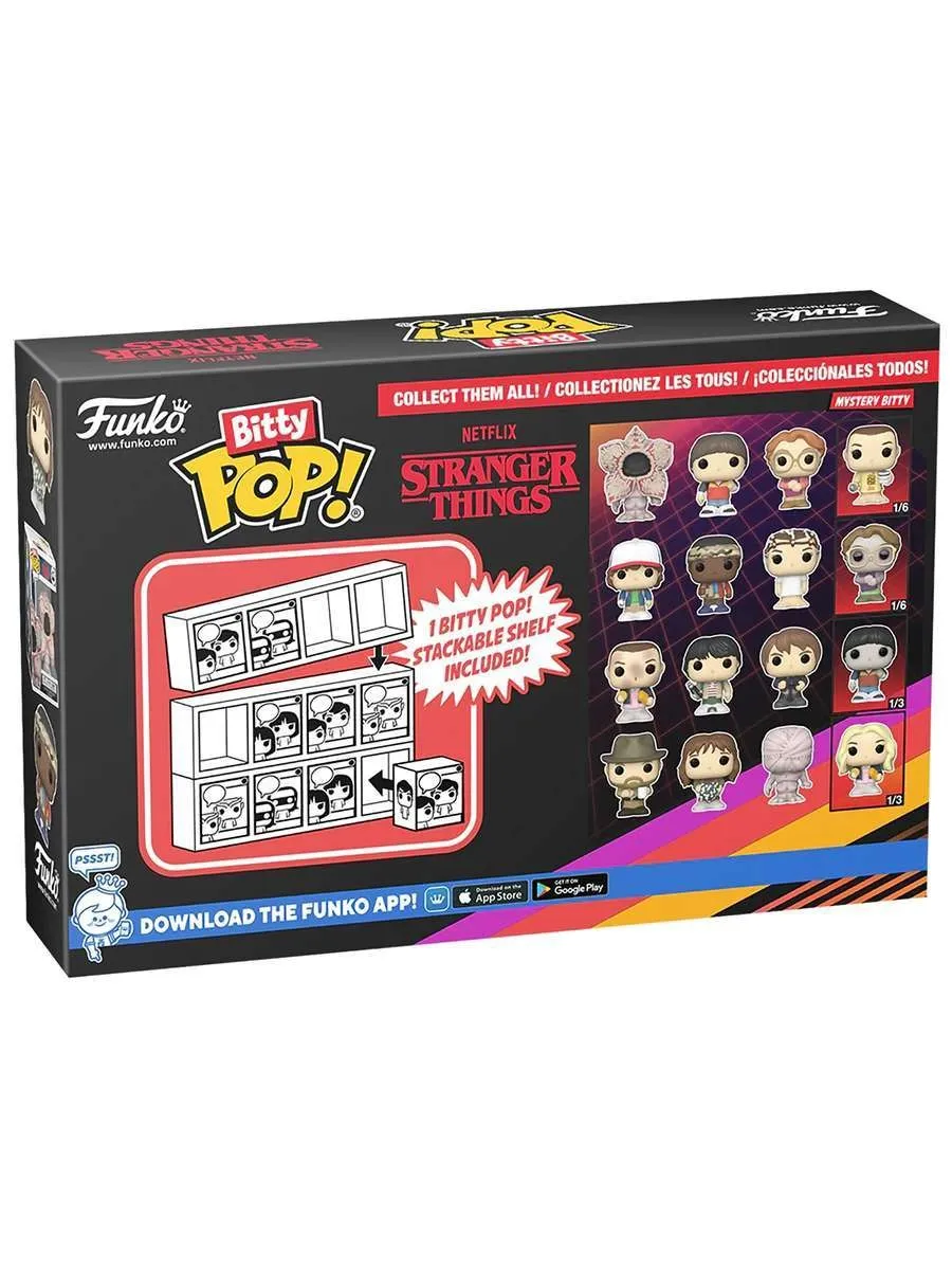 Фигурка Bitty POP Stranger Things Eleven+Mike+Jonathan+? 4PK