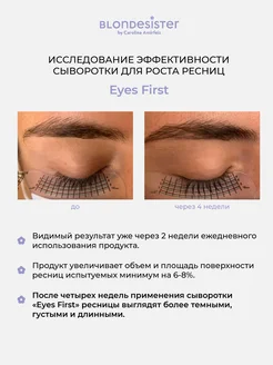 Сыворотка для роста ресниц и бровей EYES FIRST 2 в 1 BLONDESISTER. Вид 5.
