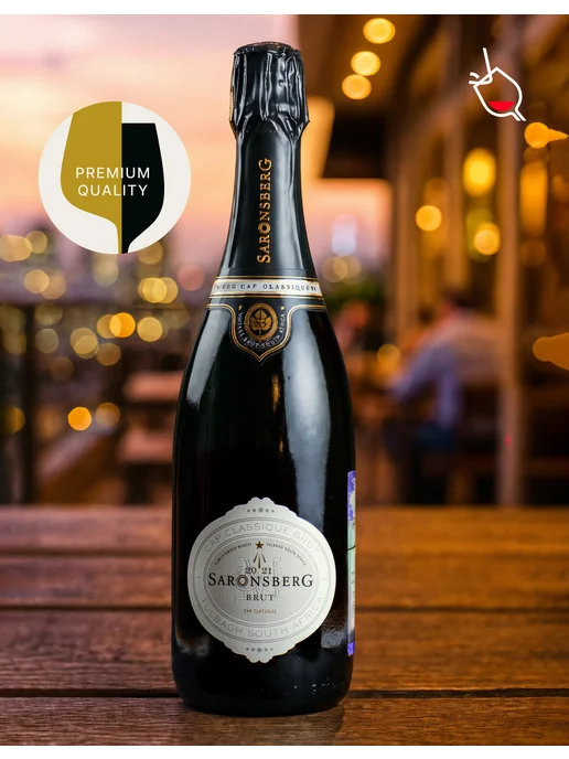 Saronsberg Вино игристое белое брют Cap Classique Brut, белый, фото 5