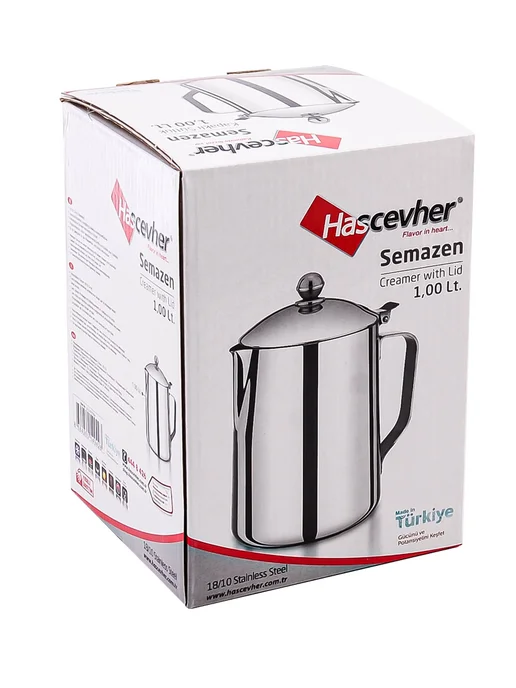 Молочник питчер для молока с крышкой 1 л - фото 8