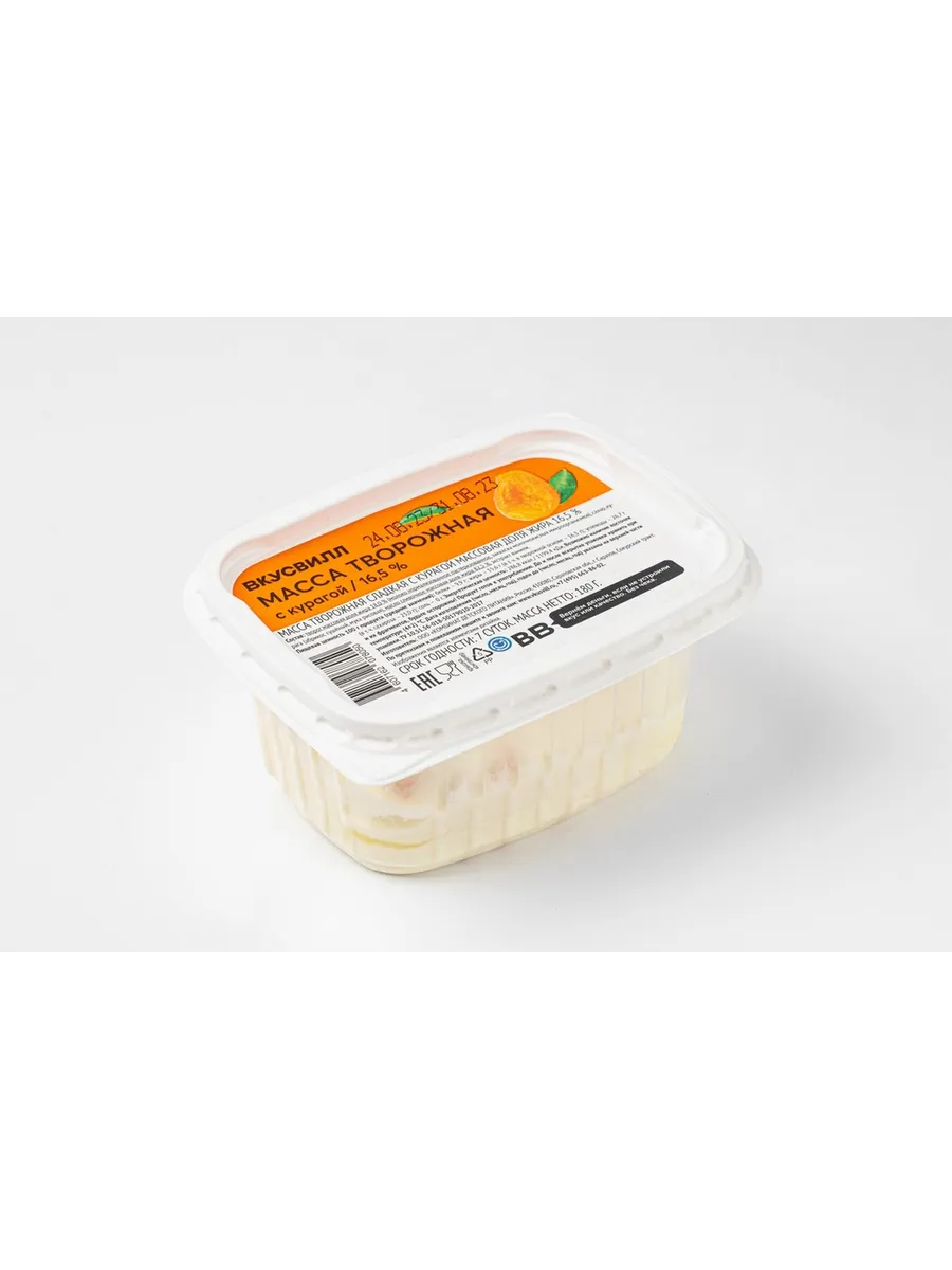 Масса творожная с курагой 16,5%