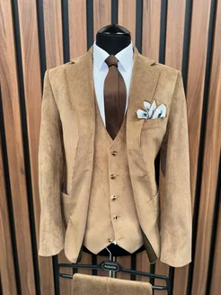 Костюм вельветовый классический тройка LACONI 337909788 купить за 17 310 ₽ в интернет-магазине Wildberries
