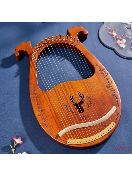 Ключ C, 16-струнная деревянная лира, арфа, вариант, фото 3