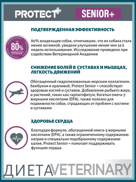 Сухой корм Flatazor Диетический Protect для собак, пожилые, 2 кг, фото 3