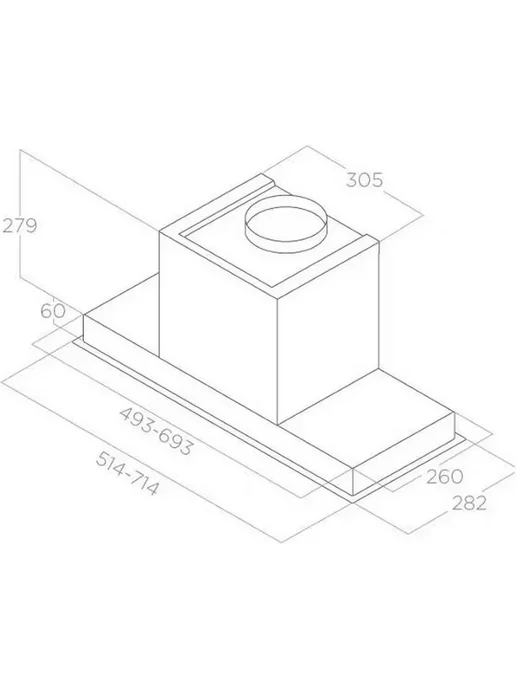 ELICA Встраиваемая вытяжка HIDDEN 2.0 BL MAT A 52-PRF0197740, черный, фото 7