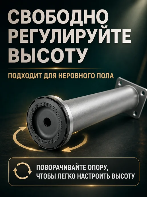 DMLGodsend Ножки мебельные регулируемые 2 шт. максимальная высота 42 см, 2 шт, фото 2