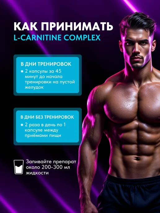 Trec Nutrition Л-карнитин для сжигания жира L-carnitine Complex, 90 капс, вариант, фото 3
