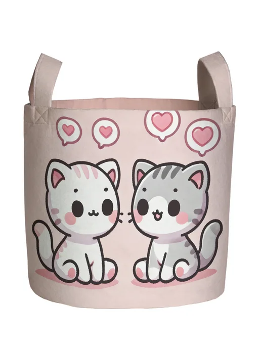 JoyArty Корзина для игрушек "Счастливые коты" 34л, 34 л, фото 2