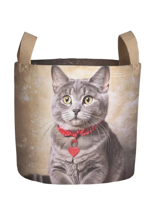 JoyArty Корзина для игрушек "Удивленный котик" 34л, 34 л, фото 2