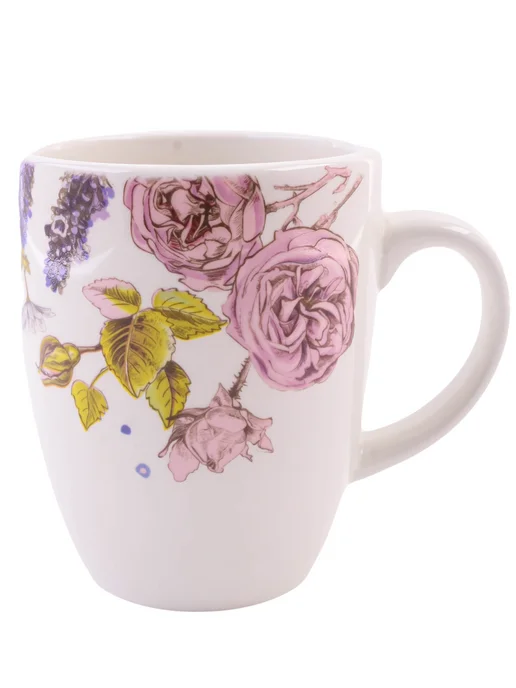 Кружка для чая красивая керамика цветы - фото 7