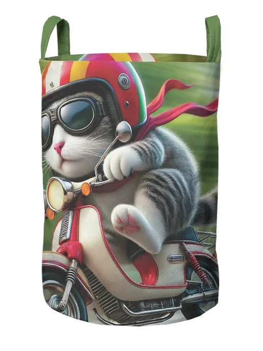 JoyArty Корзина для игрушек "Кот на байке" 45л, 45 л, фото 2