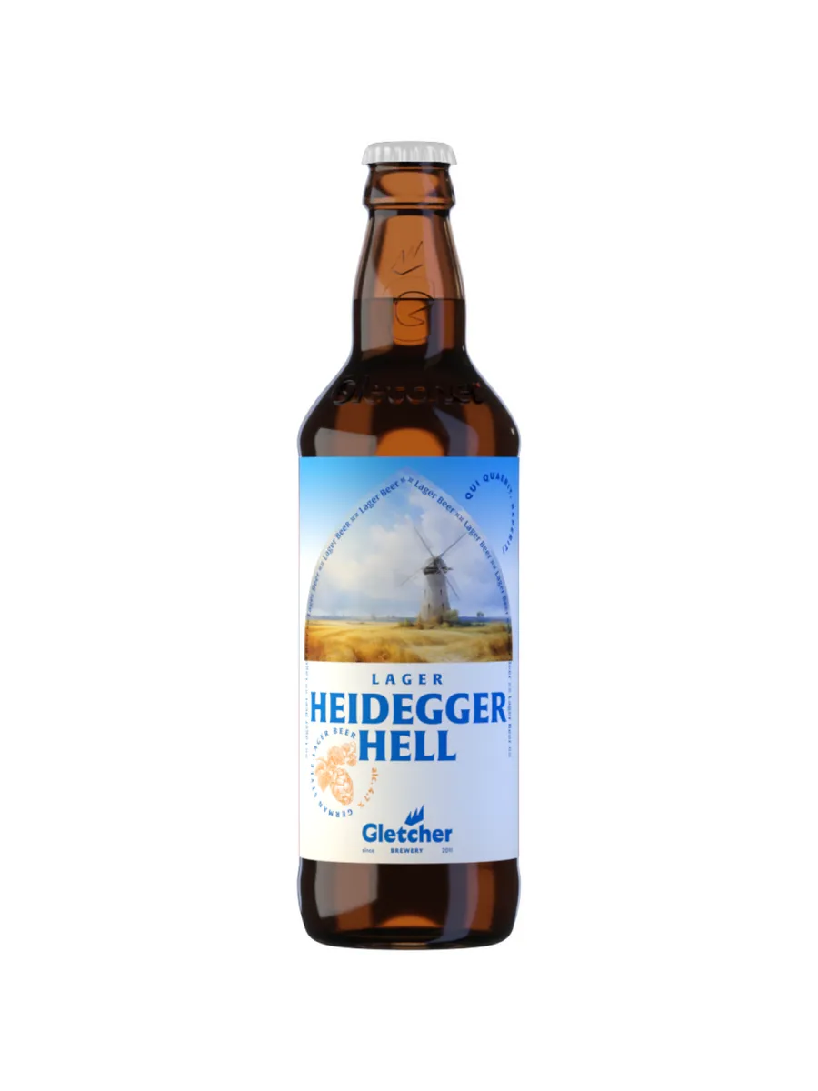 Пиво Gletcher Heidegger Hell светлое 0,5 л
