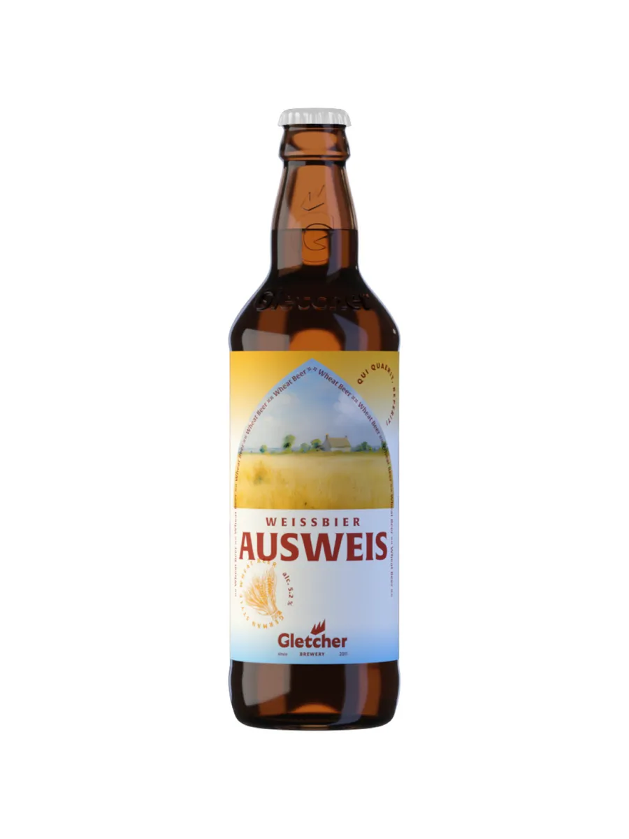 Пиво Gletcher Ausweis светлое 0,5 л