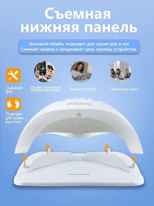 73 Nail Salon Лампа для маникюра SUN X 120 Вт, 120 Вт, фото 5
