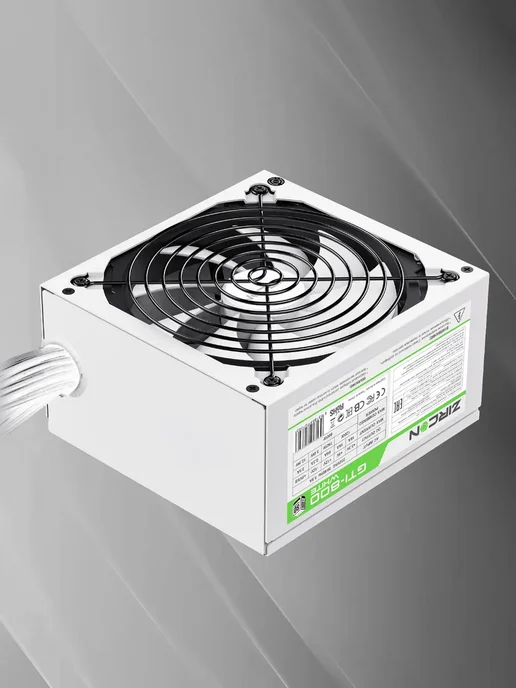 Zircon Блок питания для ПК 800W белый GTI-800 ATX 140мм, 800 Вт, фото 3