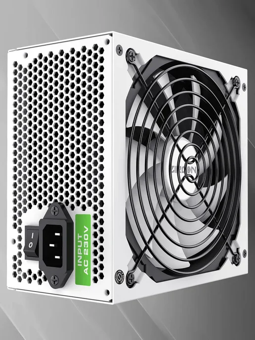 Zircon Блок питания для ПК 800W белый GTI-800 ATX 140мм, 800 Вт, фото 6