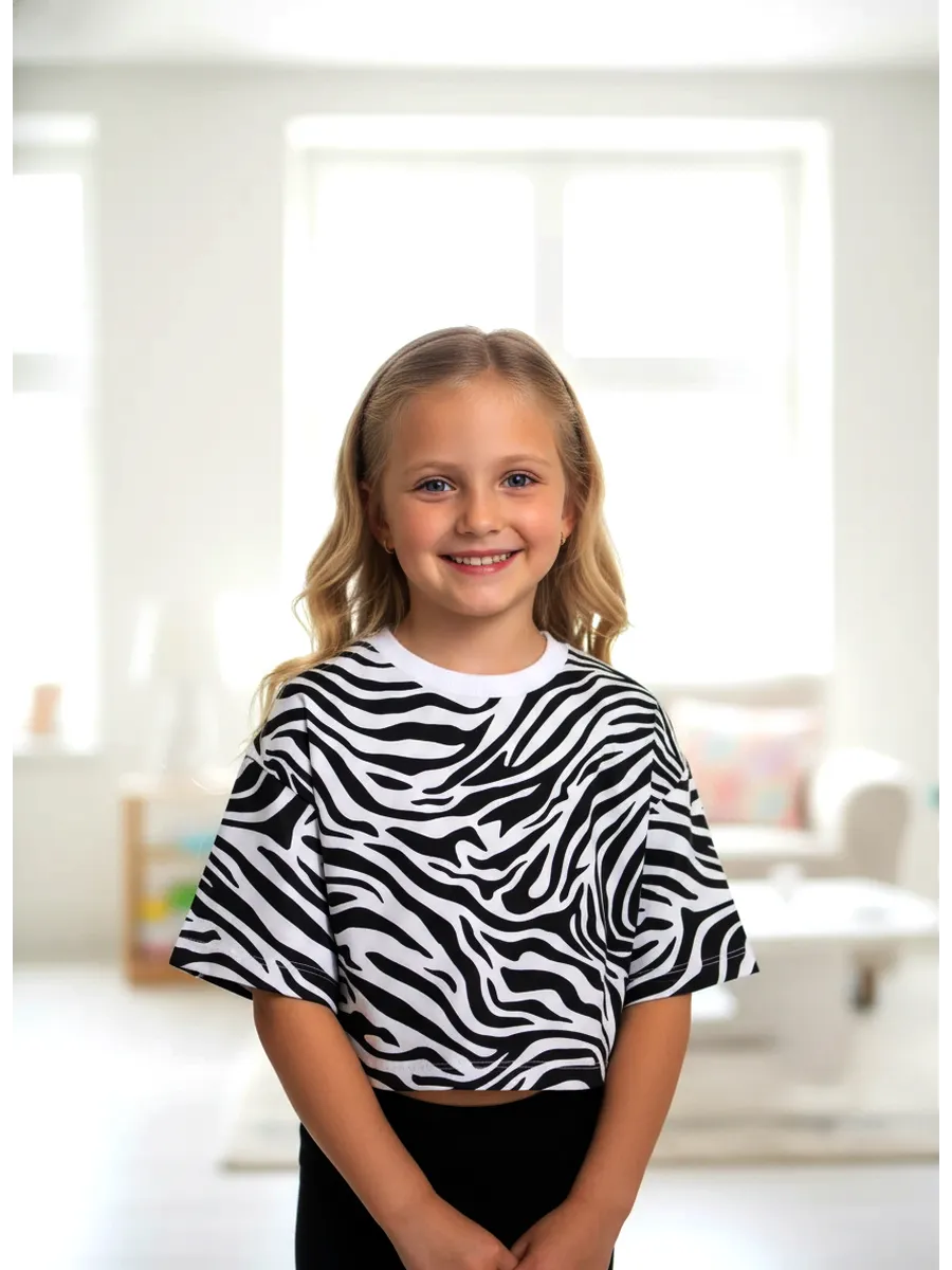 Фуфайка (футболка), Zebra Black/White