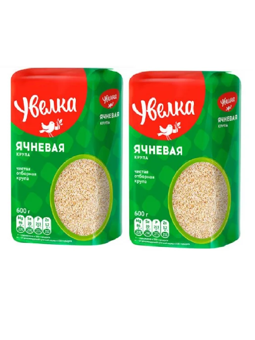 Увелка Крупа ячневая, 600 г, 3 шт, 600 г, 2 шт