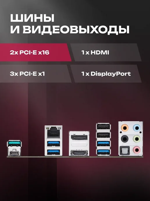ASUS PRIME B550-PLUS AM4 DDR4 Материнская плата, вариант, фото 2