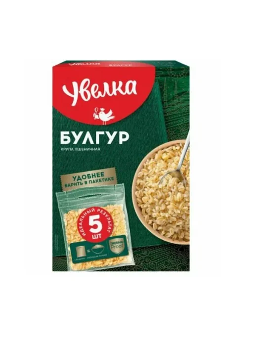 Увелка Крупа Булгур, 5 пакетиков, 400 г, 3 уп, 400 г, фото 3