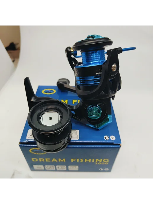 Grows Culture Катушка для спиннинга форелевая DF4000, синий, фото 5