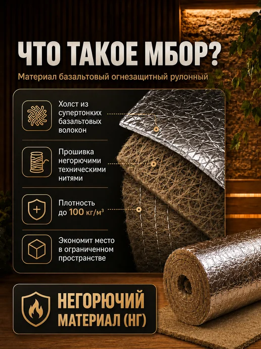 Базальт МИО Утеплитель базальтовый мат, серый, фото 2