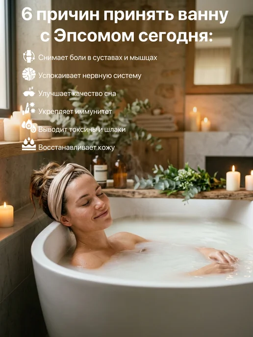 KORNEV LAB Магниевая соль для ванн эпсом 3 кг, 3 кг, фото 5