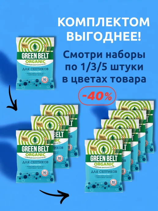 Выгодная полка Биосредство для септиков дачного туалета от запаха 225г, 225 г, фото 2