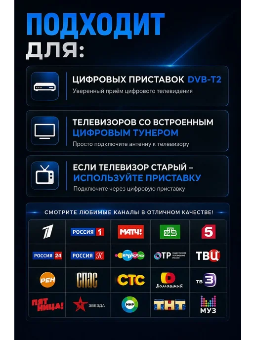 мир антенн антенна для телевизора уличная мир 12, с кабелем, фото 6