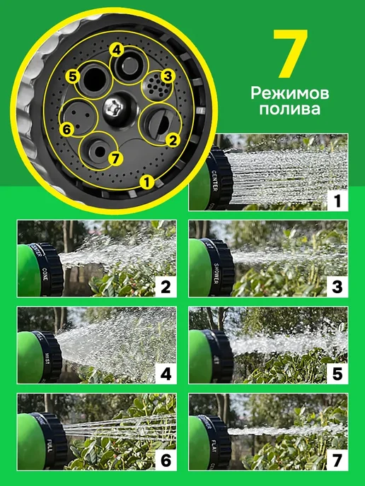 Davlaz Шланг поливочный садовый 15м, 15 м, фото 4