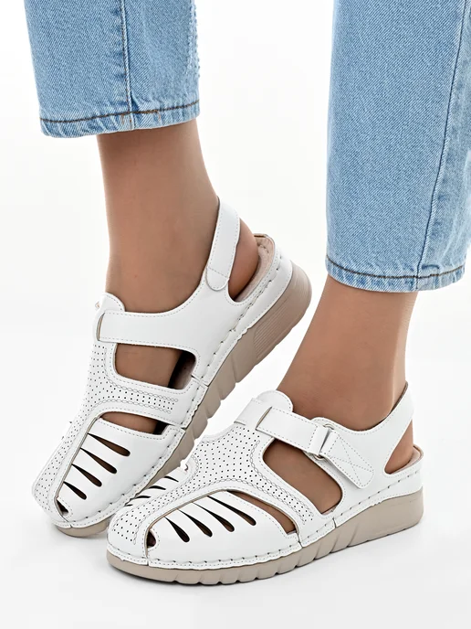Letsgo Shoes Босоножки летние, белый, фото 2