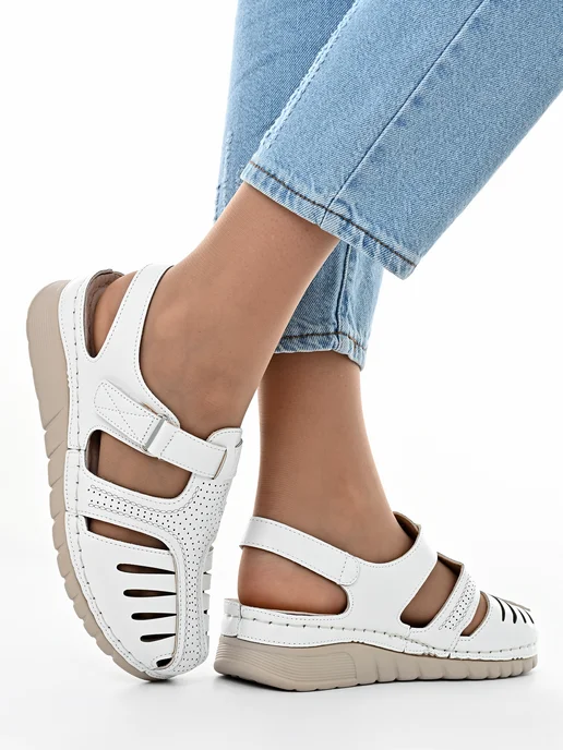 Letsgo Shoes Босоножки летние, белый, фото 3