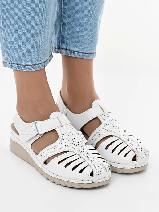 Letsgo Shoes Босоножки летние, белый, фото 4