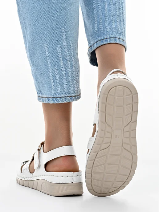 Letsgo Shoes Босоножки летние, белый, фото 6