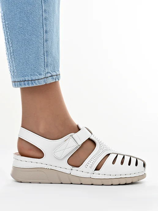 Letsgo Shoes Босоножки летние, белый, фото 7