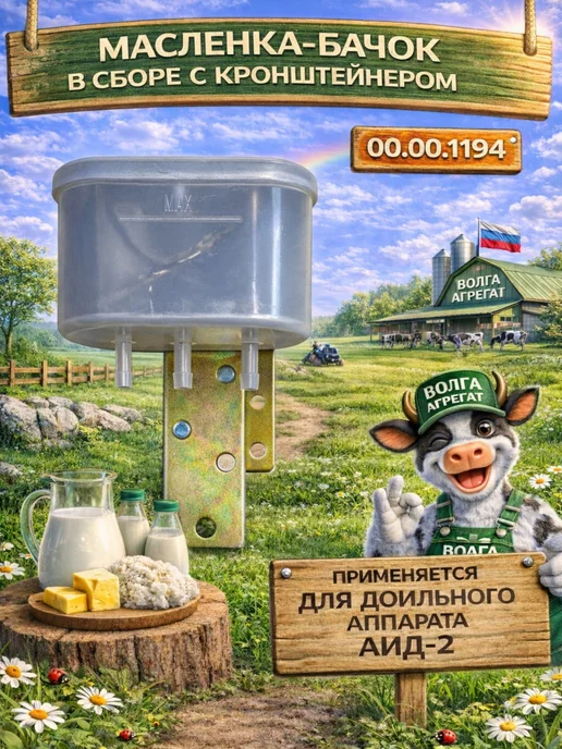 Волга Агрегат Масленка бачок 00.00.1194 для доильного аппарата, вариант