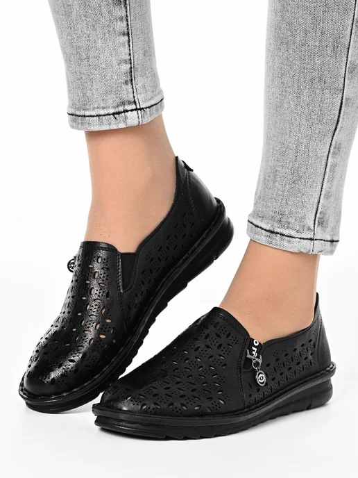 Letsgo Shoes Мокасины, черный, фото 2