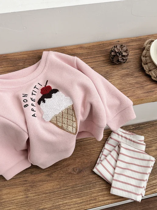 FMPDC baby Костюм детский брючный комплект, розовый, фото 3